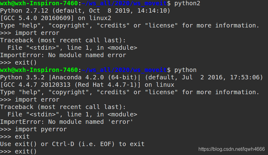 from error import * 报错: ImportError: No module named ‘error‘_no module ...