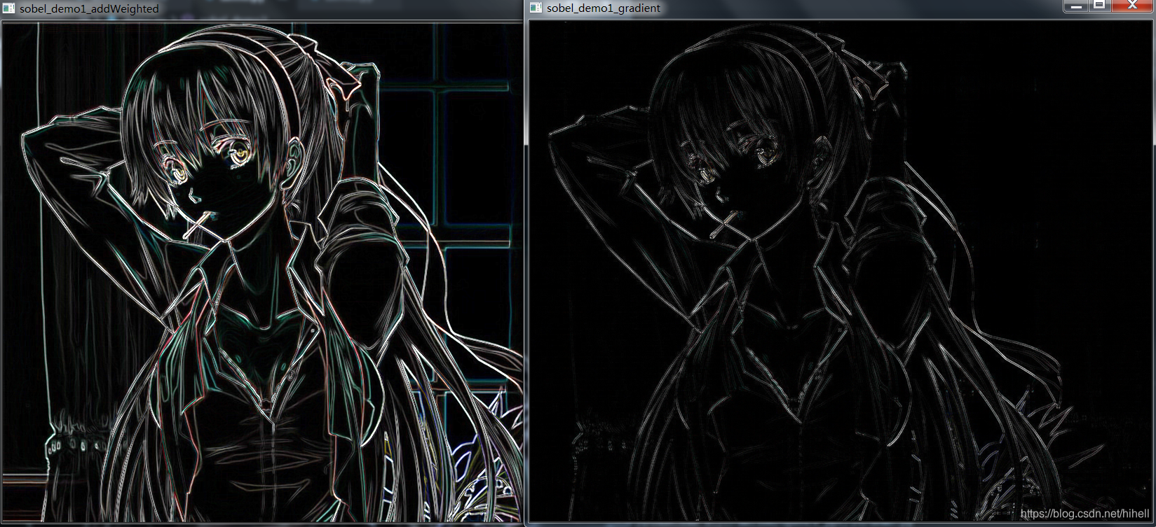 Python OpenCV 之图像梯度,Sobel 算子、Scharr 算子和 laplacian 算子