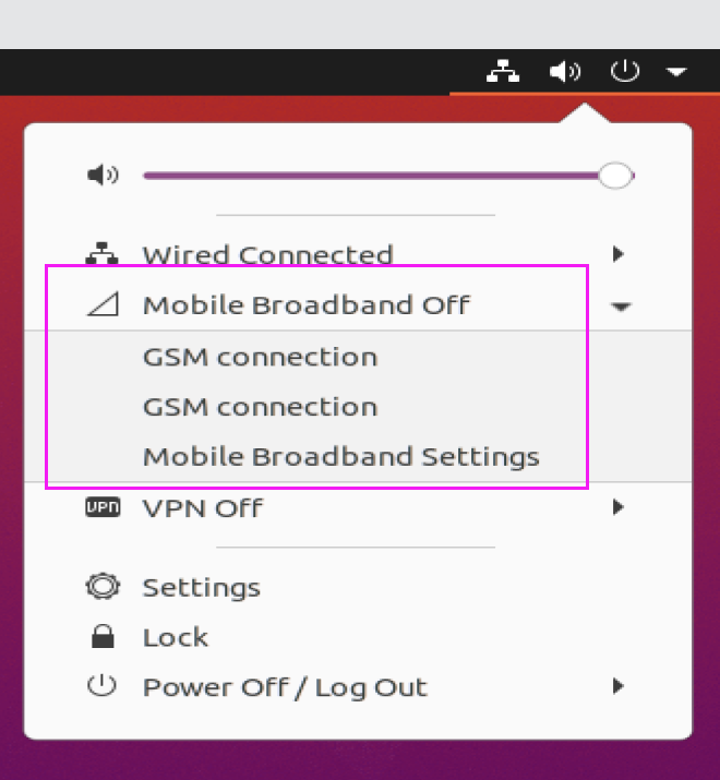 Ubuntu下使用4g模块、4G模组上网，USB接口，图形界面