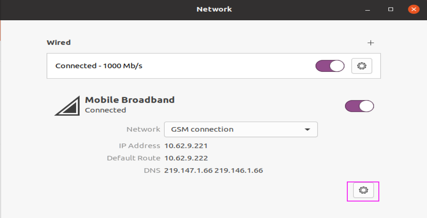 Ubuntu下使用4g模块、4G模组上网，USB接口，图形界面