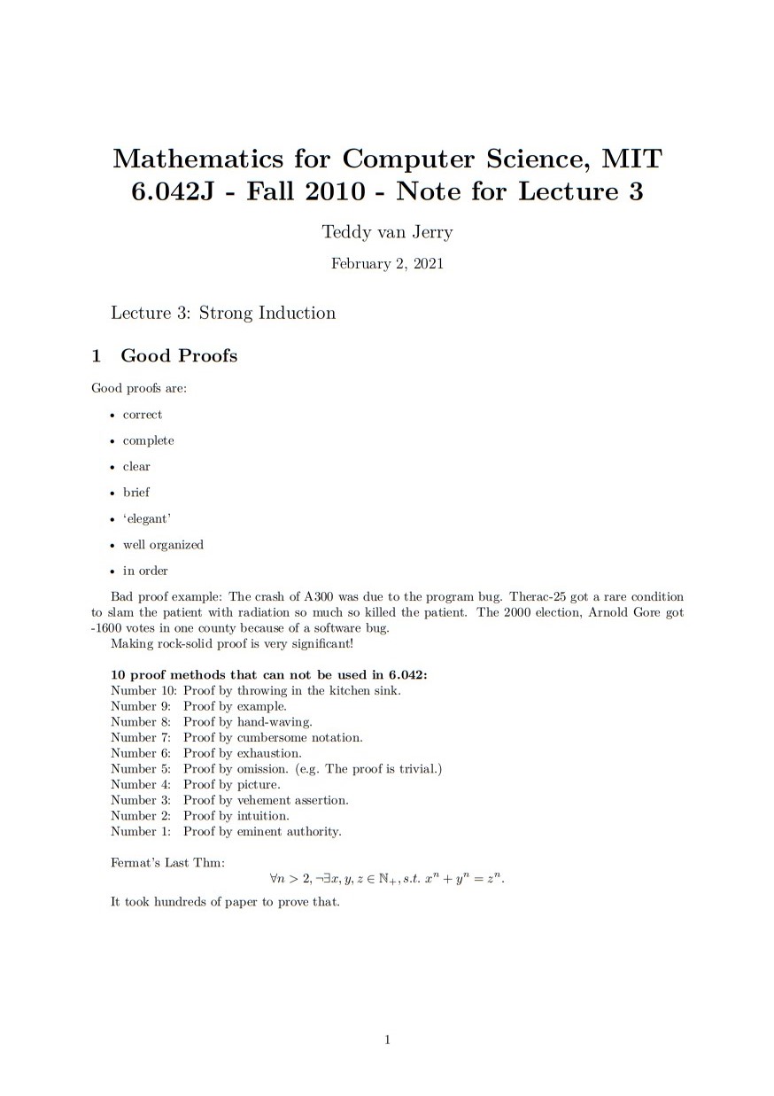 【离散数学】 MIT 6.042J 笔记 - Lecture 3 Strong Induction_mit 6.042j 笔记 百度云-CSDN博客