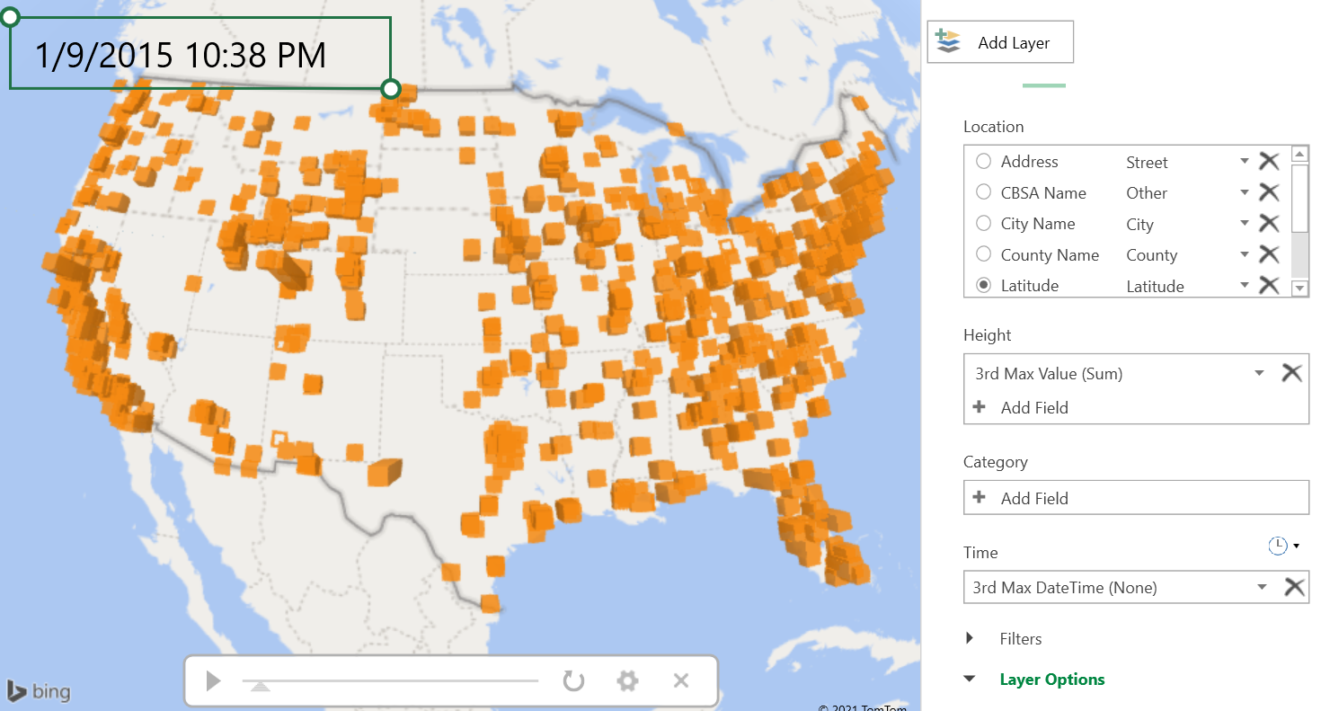 用excel玩转三维地球