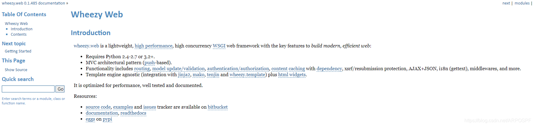 Wheezy.web framework