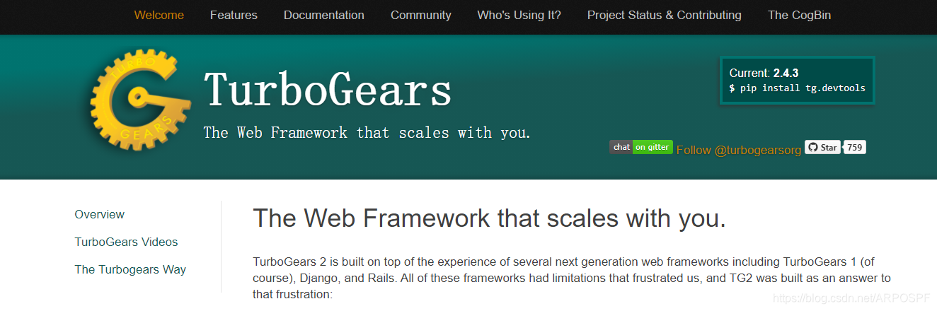 TurboGears web framework