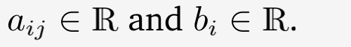 其中 $a_{ij} $