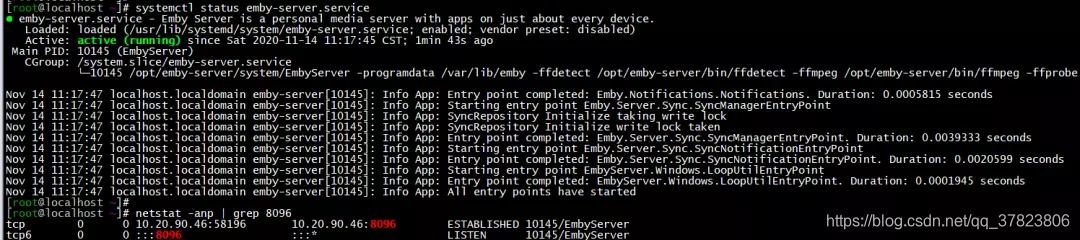 查看emby是否安装成功