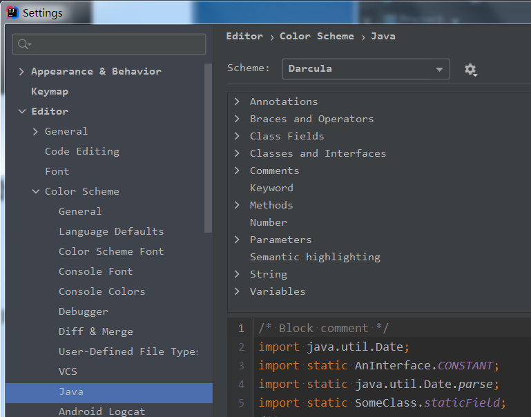 修改Java注释的代码颜色_修改java color scheme unusedfield-CSDN博客