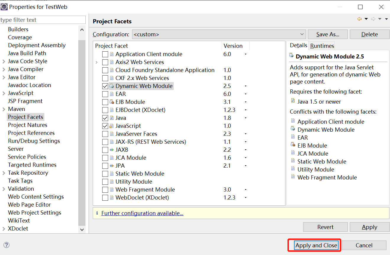 Eclipse creates a dynamic Web project of Maven version - Programmer Sought