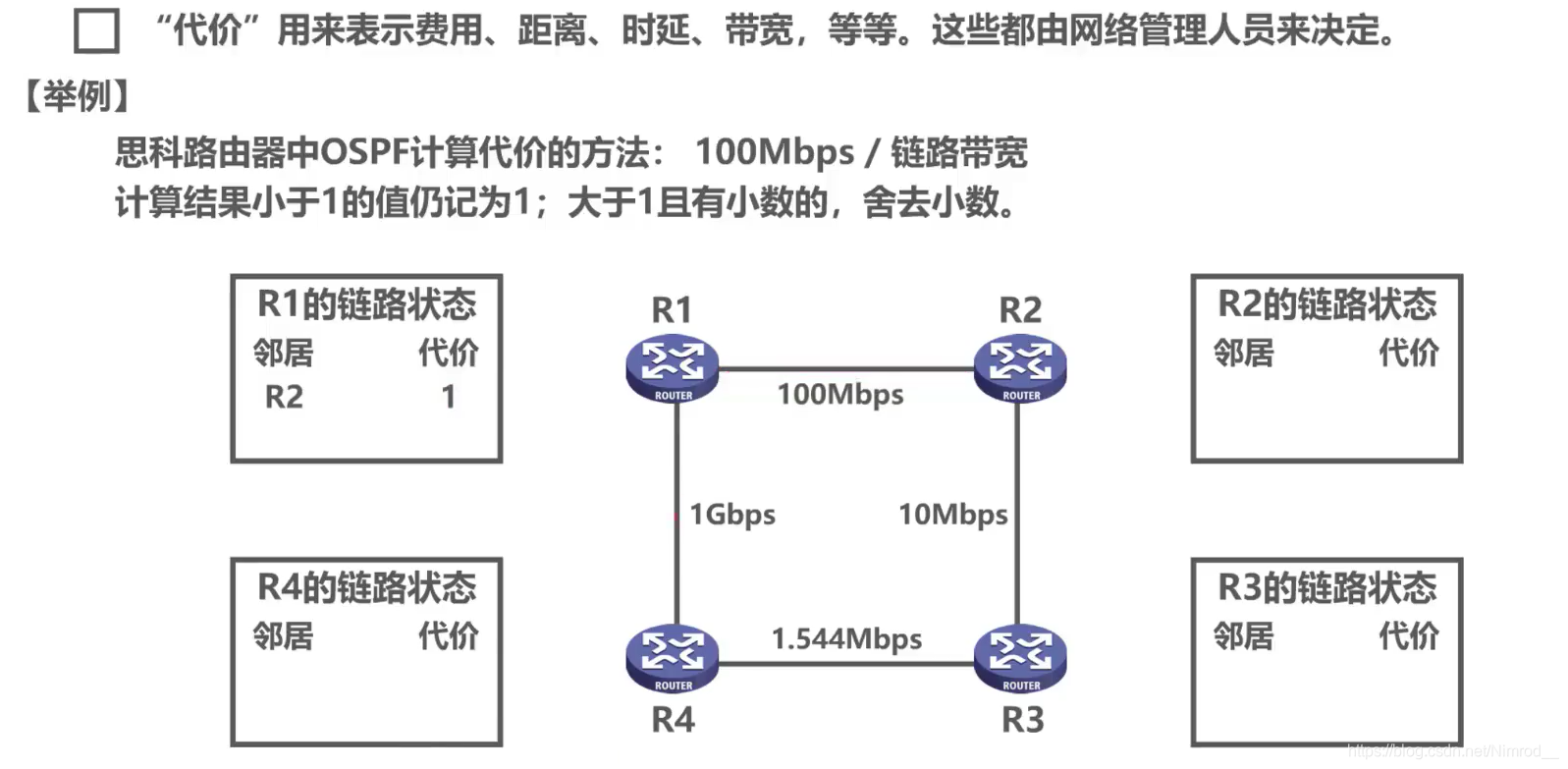 关于代价的计算