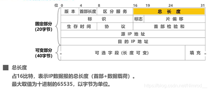 总长度字段