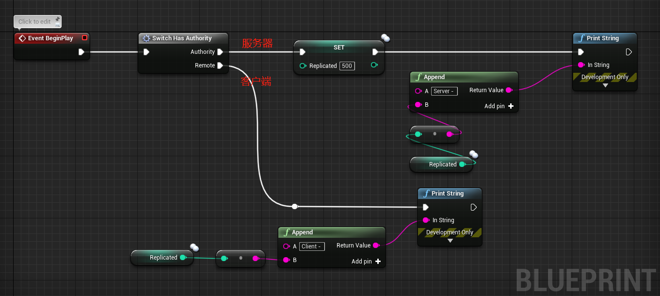 ue4入门序列04(ue中的网络使用,c  及蓝图举例)