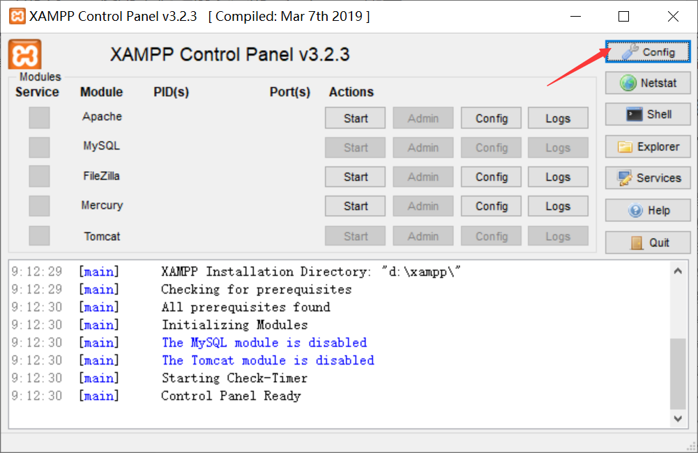 xampp下载，踩得mysql的坑！！使用本机之前装入的mysql+idea配置PHP_xammp中只需要开启apache 和 mysql 就 ... image.