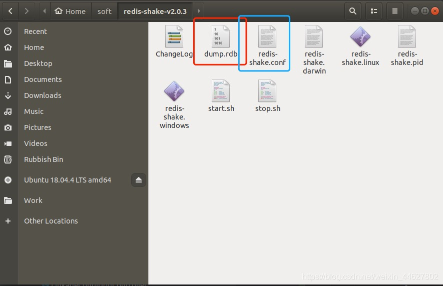dump.rdb文件是源redis保存的数据库快照,redis-snake.conf数据导入规则配置文件