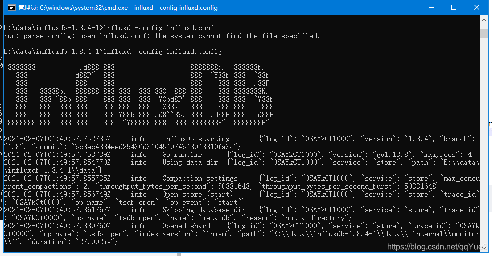 Influxdb Windows Influxdb教程(一)windows下安装_influxdb关闭用户验证windows版本-CSDN博客