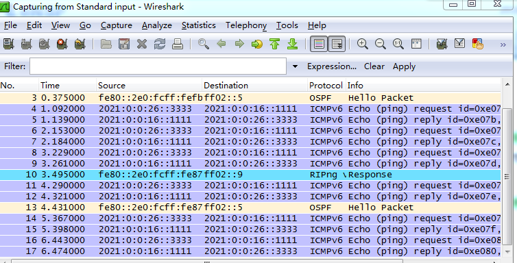 云计算专业——ipv6静态路由配置、RIPNG、ospfv3实验