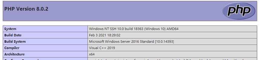 windows10安装完php8之后apache配置修改后服务启动不了