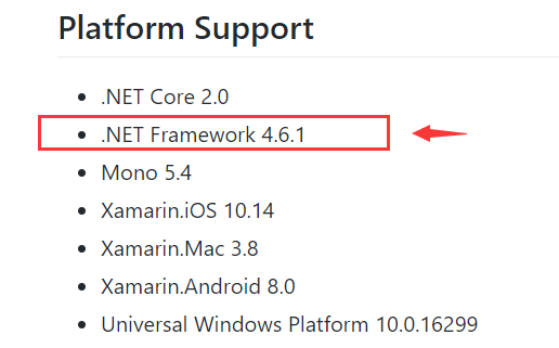 未能加载文件或程序集“netstandard, Version=2.1.0.0, Culture=neutral, PublicKeyToken=cc7b13ffcd2ddd51”或它的某一个依赖项。