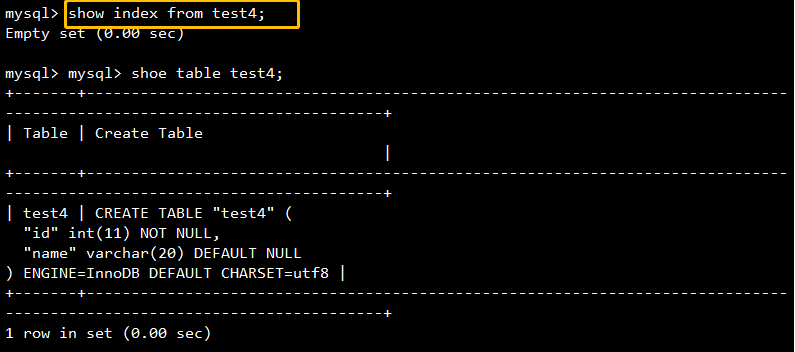 MySQL数据库基础教学之索引