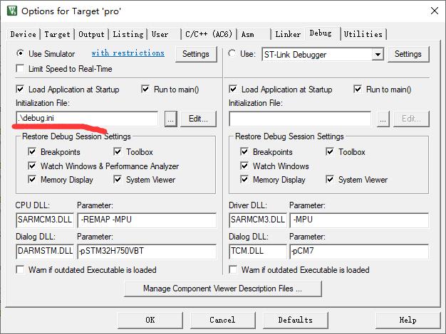 STM32H7系列KEIL软件仿真失败的原因分析和解决办法(error 65:access