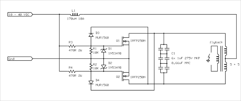 典型的高压产生电路感应加热zvs制作图解▲ zvs电路图zvs driver