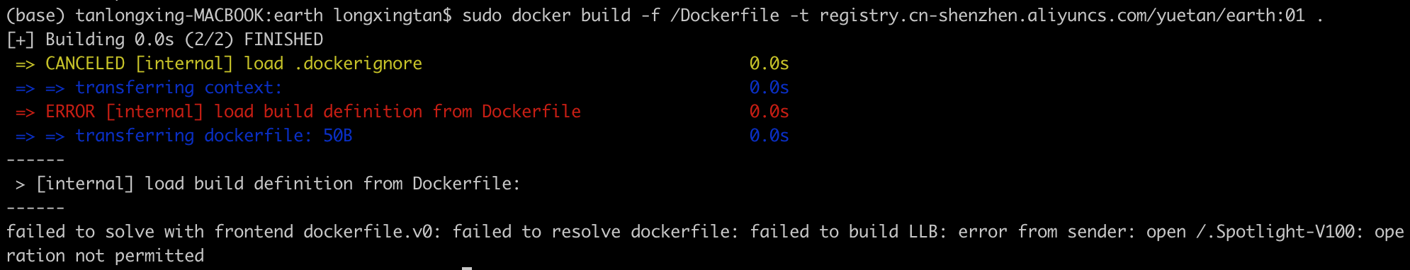 Debug Docker: Failed To Solve With Frontend Dockerfile.v0: Failed To ...