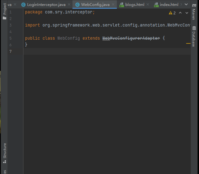 Spring MVC中HandlerInterceptorAdapter和MvcConfigurerAdapter过时被弃用的问题