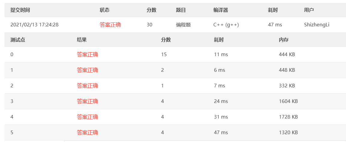 PAT甲级1151 LCA in a Binary Tree (30 分)：[C++题解]LCA、最低公共祖先、哈希表映射