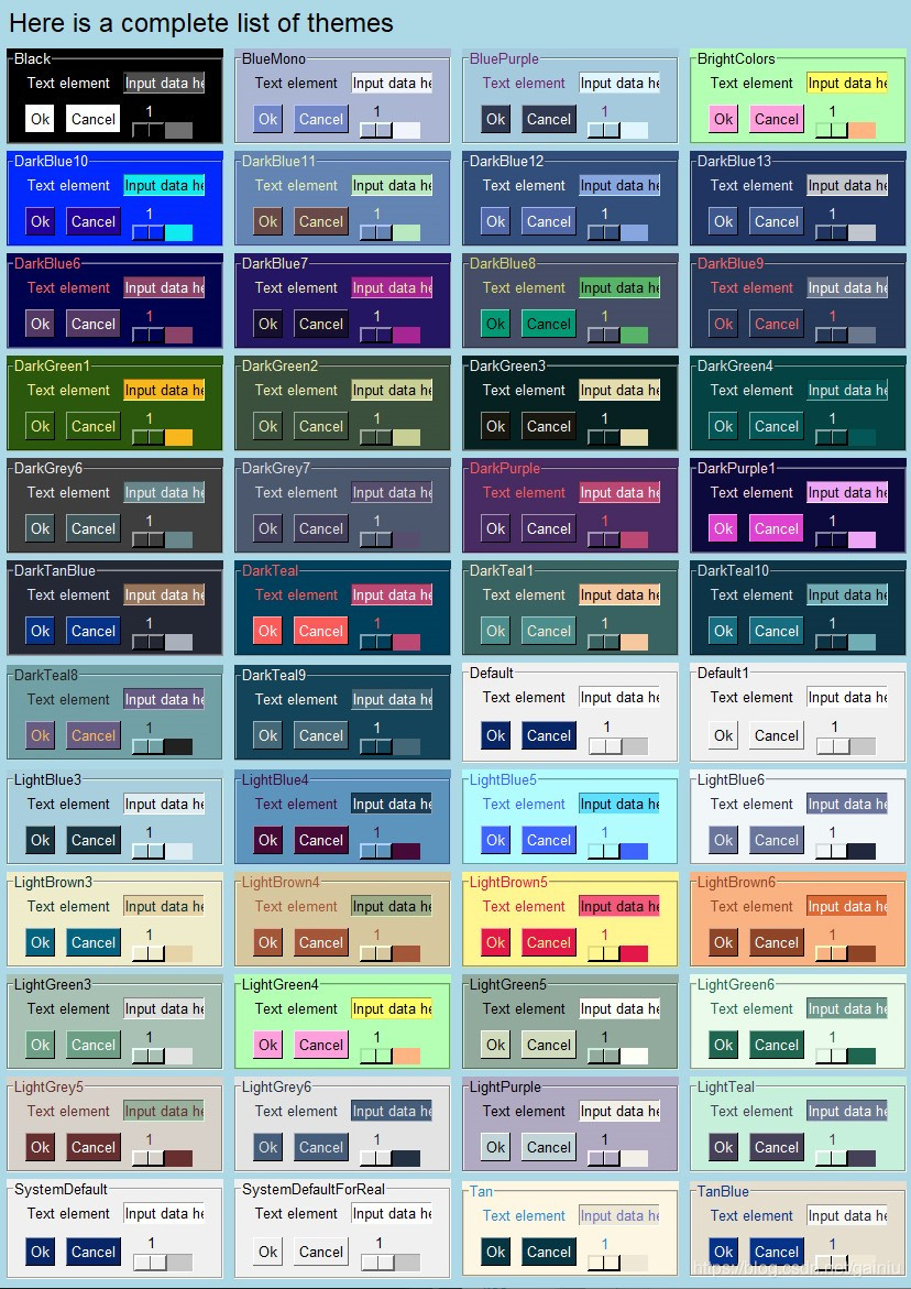 PySimpleGUI主题色大全_pysimplegui 好看的-CSDN博客