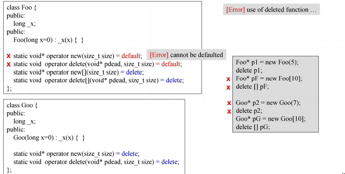 关于new handler与default、delete关键字