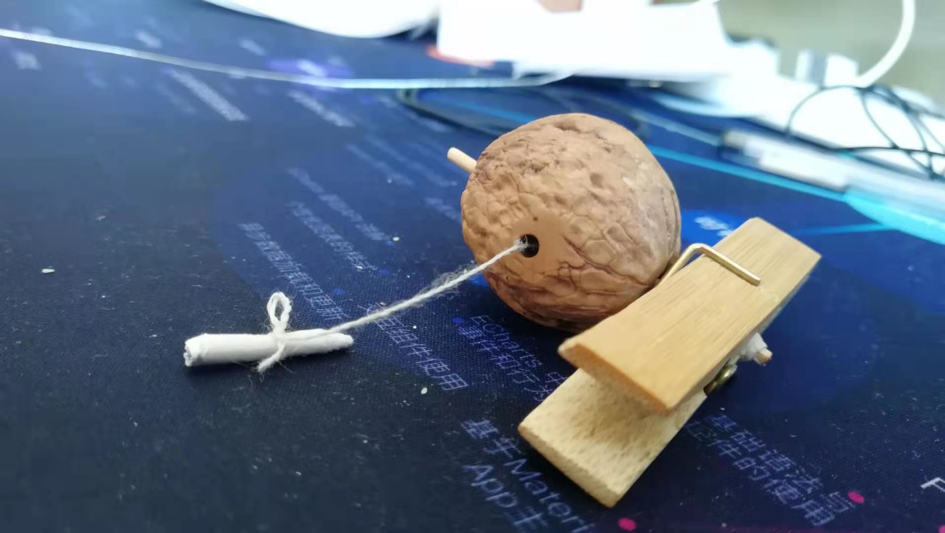 核桃风车的制作