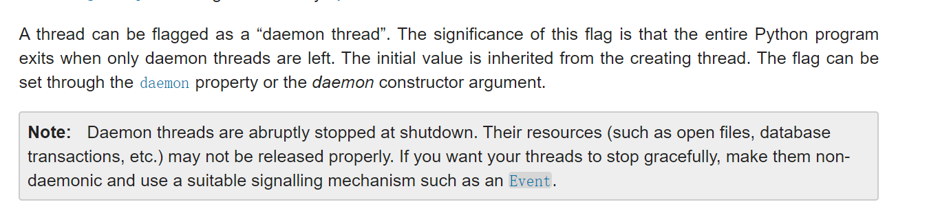 python的Threading模块中thread对象在创建时参数daemon有什么作用？_threading daemon-CSDN博客