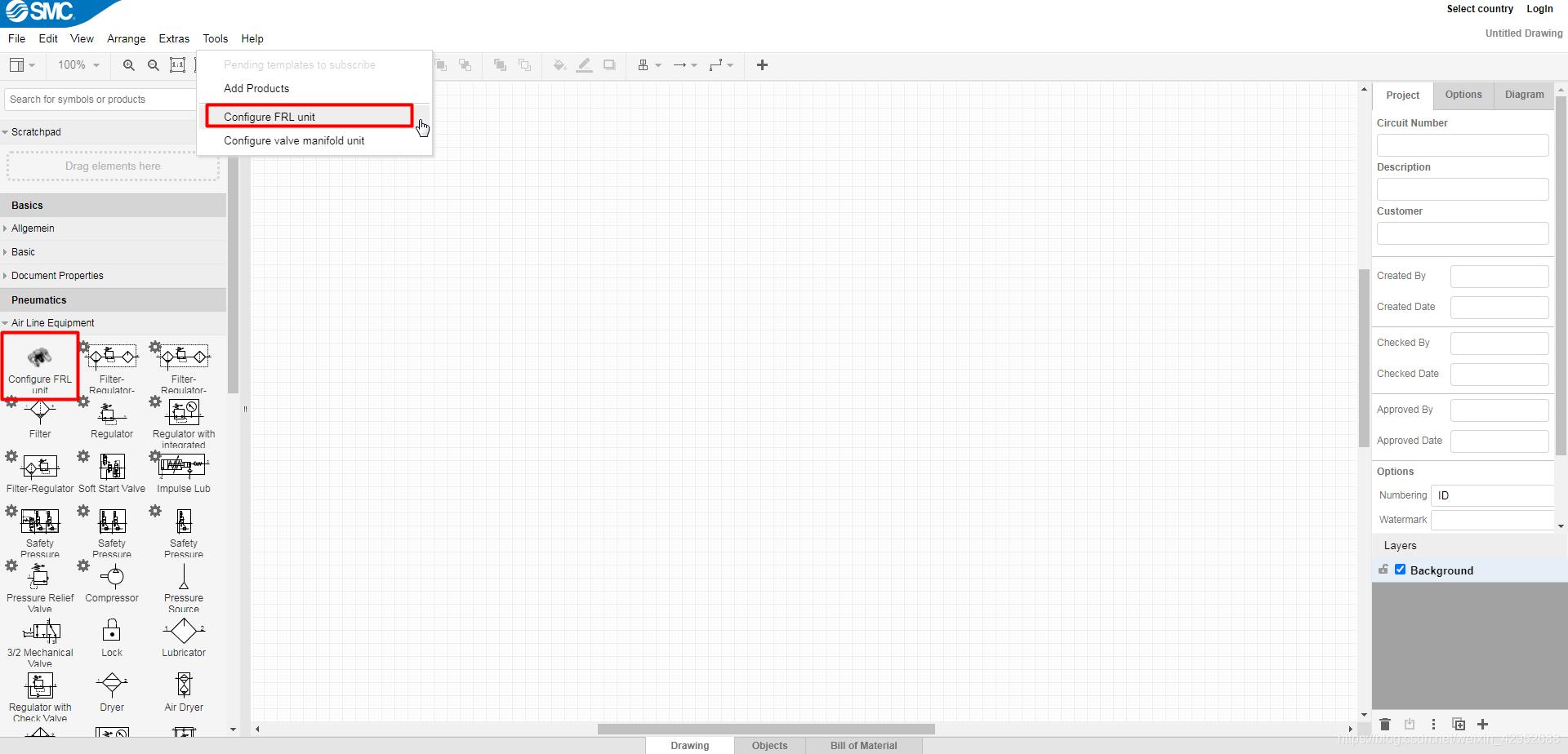 SMC在线气动制图软件PneuDraw