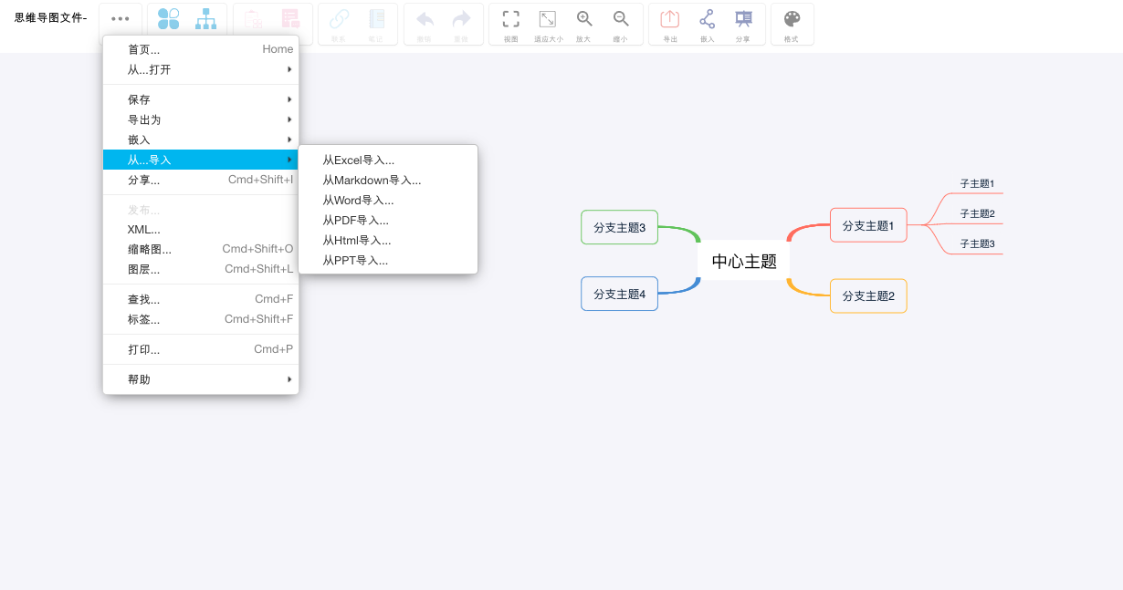 转可以word Excel Pdf Ppt 导入和导出的思维导图 Csy Csy1的博客 Csdn博客