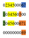 0234500067103456050020456006710000000089