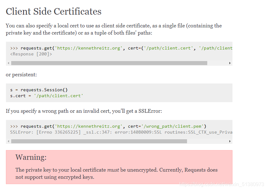 python + requests 实现https双向认证_python requests cert-CSDN博客