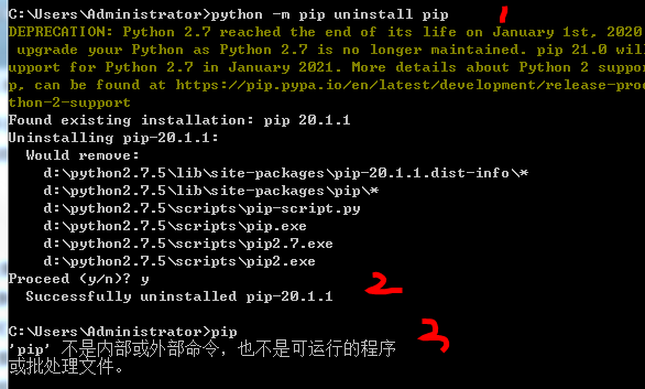 Windows下卸载pip的方法[通俗易懂]