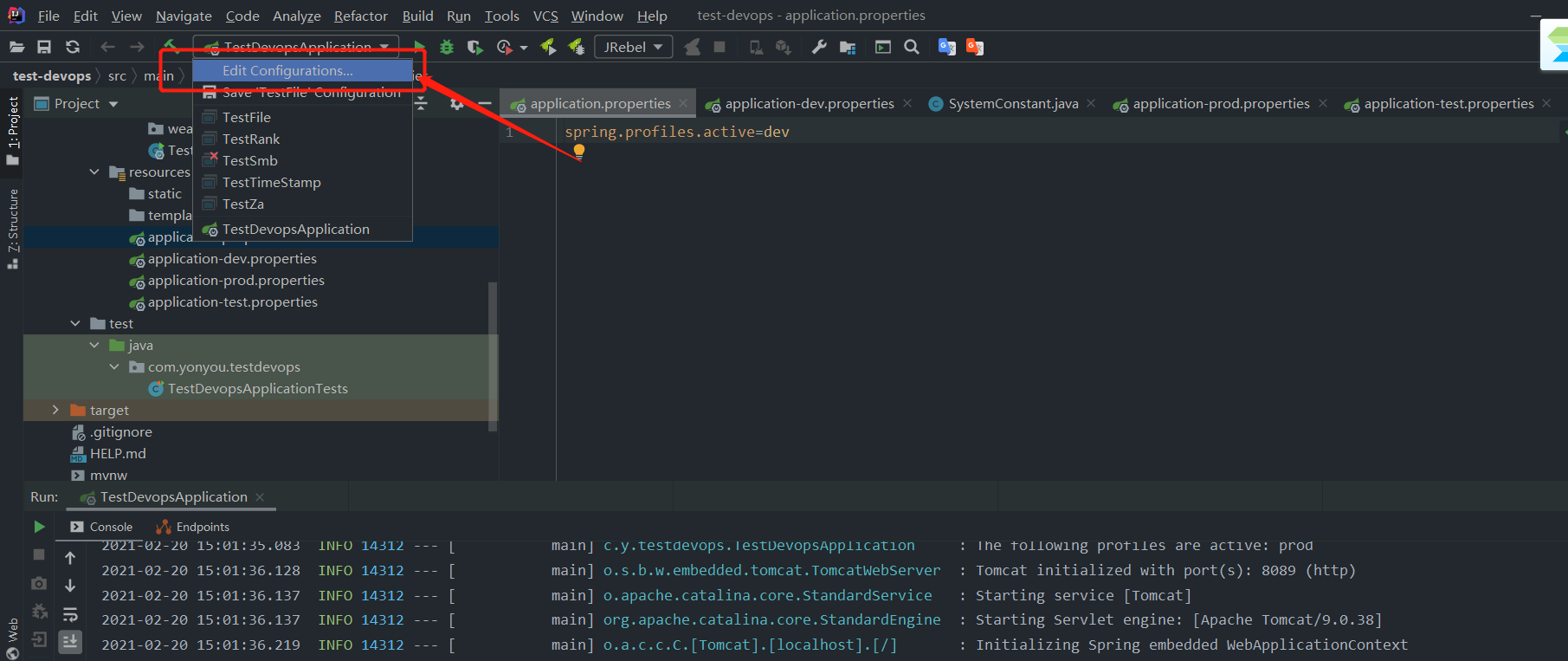 Spring Profiles Active Profile Spring Active Profile CSDN