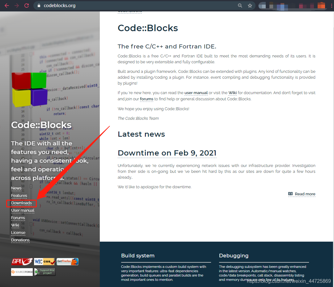 在Windows下配置Code::Blocks,并打印出 hello, C_fosshub和sourceforge选哪个-CSDN博客