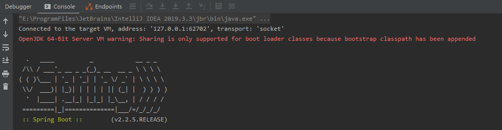 Sharing is only supported for boot loader classes because bootstrap ... image.