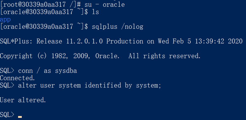 Docker installed Oracle 11g - Programmer Sought