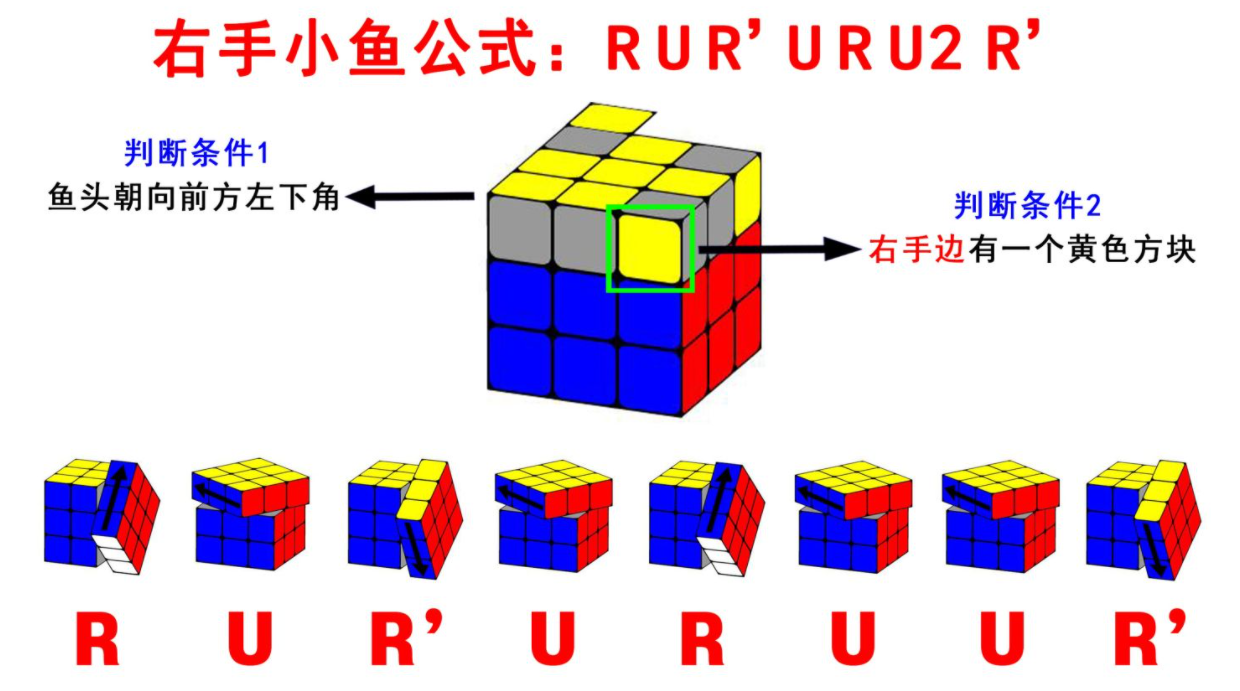 三阶魔方顶层小鱼之后图片