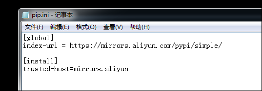 python：通过修改配置文件，设置pip的镜像源