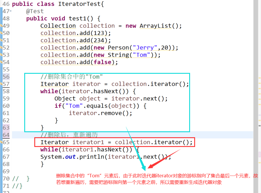 Java:遍历 Collection 集合的两种方式_集合对象.iterator() 默认游标都在集合的第一个元素-CSDN博客