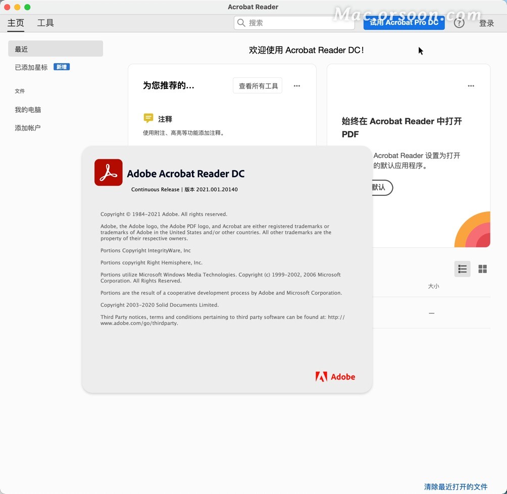 adobe pdf reader mac free