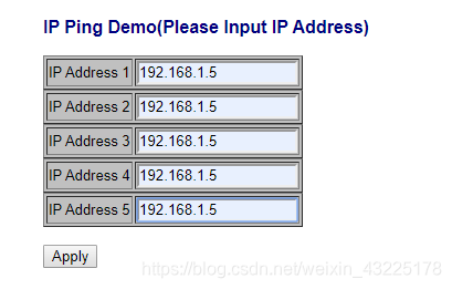 图4 网页输入5个相同ip