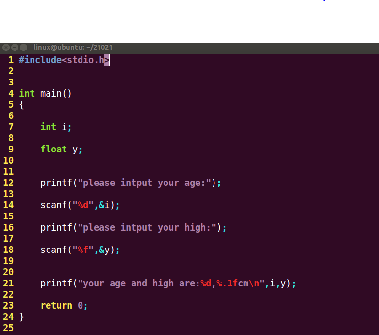 这是在虚拟机上编写的代码
