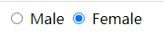 单选框（radio）实现性别选择，实现选中后取消