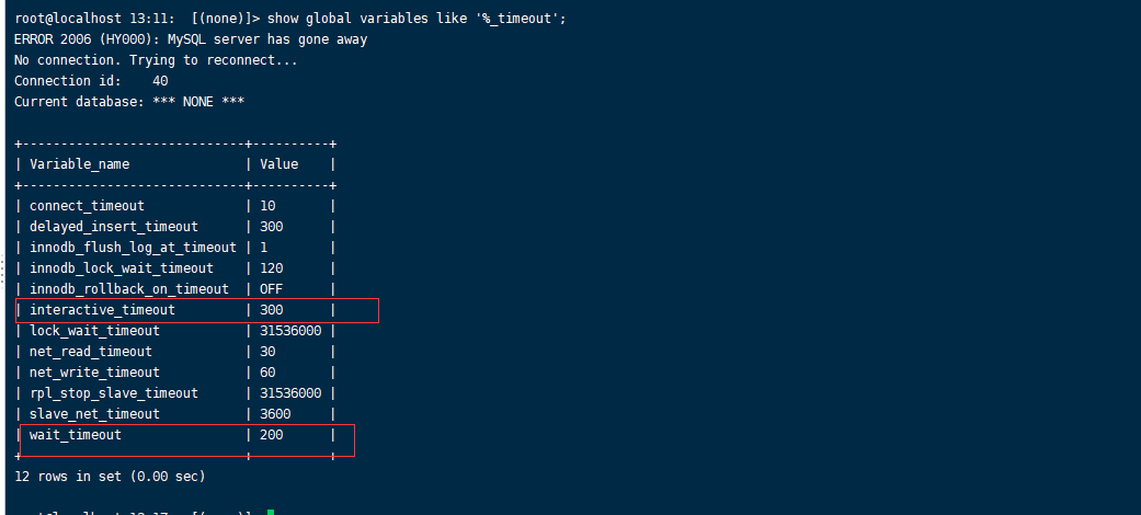 mysql 如何修改wait_timeout,interactive_timeout ,和 session ,global 有什么关系 ...