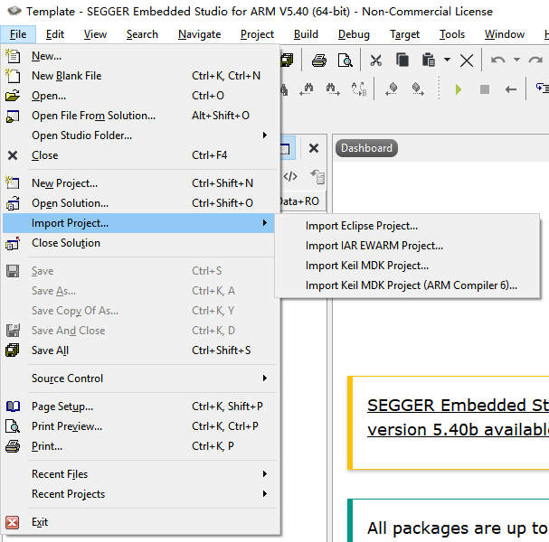 stm32cubemx segger embedded studio