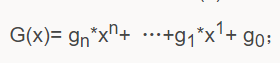 G(x)= gn*xn+ …+g1*x1+ g0；